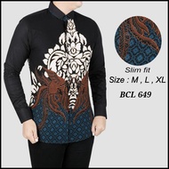 Men's Batik Shirt Slimfit Batik Shirt For Men Batik Shirt Bcl 649