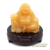 【Selene】歡天喜地金田黃彌勒佛擺件(招財擺件首選)