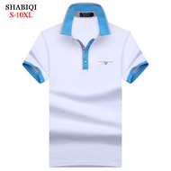♣✜✔  SHABIQI NEW 2021 Brand Men shirt Men Polo Shirt Men Short Sleeve Pocket Models Polos Shirt  Plus Size 5XL 6XL 7XL 8XL 9XL 10XL