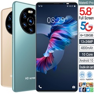 4G/5G【 Bonus gratis + 100% ponsel baru.】RAM 12GB+512GB ROM handphone Mate40pro 7.3inci 24MP+50MP 6000mAh hp murah cuci gudang RAM 6GB+ROM 128GB Mate40Pro 6.1 Inci Ponsel Cerdas Kamera Dual SIM Card face ID Android Handphone 4800MAh hp murah 700 ribuan