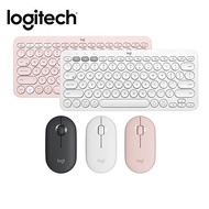 Logitech 羅技 K380跨平台鍵盤 + M350無線滑鼠K380(白)+M350(白)
