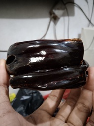 gelang akar Bahar merah Cristal jumbo tembus cahaya