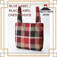 Eco bag BLUE LABEL / BLACK LABEL CRESTBRIDGE Partial crest bridge eco bag【FROM JAPAN】