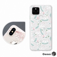 Corner4 Google Pixel 4a 5G 奧地利彩鑽雙料手機殼-雪白森林