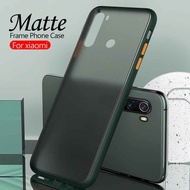 Transparent Frame Matte Case For xiaomi redmi note 8 pro note 8t 8a 7a 7 k30 on xiomi