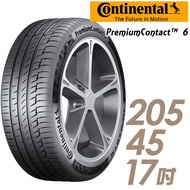 【Continental 馬牌】PremiumContact PC6 舒適操控輪胎_四入組_205/45/17(車麗屋)