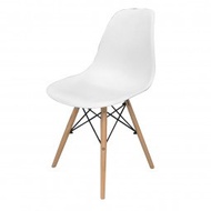 (Promotion+++) เก้าอี้พลาสติกสีขาว ขาไม้สีบีช ทรงโมเดิร์น ราคาถูก เก้าอี้ เกม มิ่ง เก้าอี้ สํา นักงาน เก้าอี้ สนาม เก้าอี้ ไม้