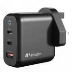 Verbatim 66520 3插65W GaN USB快速充電器 | PD 3.0 | QC 3.0 | 香港行貨