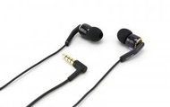 (黑金色) SHE9735 Hi-Res高解析音質耳機 入耳式 Philips (香港正版正貨 一年保養) 音樂耳機 線控 手機通話 耳機 立體聲 自然原聲 高清音質