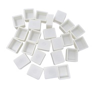 Fclub Plastic Empty Watercolor Transparent Clear Paint Pans 100pcs Quarter Pans Watercolor Empty
