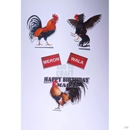 （fine）Sabong/Rooster Cake Toppers