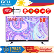 (smart TV) 50 INCH sale smart tv  flat on sale screen tv Frameless ultra-thin FHD TV  Android TV/Youtube/Netflix  GELL-SMART 50BC