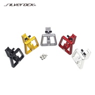 SILVEROCK CNC Alloy Bike Front Carrier Block S Bag Hook Clip Bracket for Brompton 3Sixty Pikes Fnhon Gust JAVA K3 Plus Folding Bikes