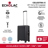 Echolac Celestra S 20" Carry On Luggage Expandable Spinner