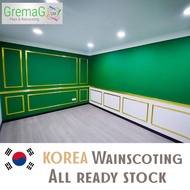 GOLD Point S-01 30mm Korea wainscoting/PVC GOLD wainscoting/Good quality/Made in korea/Easy DIY/8Feet/ALL READY STOCK