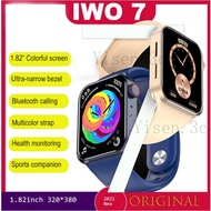2021 IWO7 series 7 1.82"HD IWO MAX Bluetooth Calls Custom Wallpaper Heart Rate Monitor Sport Smart watch Men Women