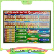 Poster Dinding Jadwal Bola Piala Dunia Fifa World Cup Qatar 2022
