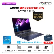 Laptop Axioo Mybook Pro K5V (8N5) | i5 1135G7 8GB 512 SSD W10 PRO