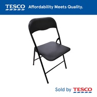 Tesco PVC Foldable Chair - Black