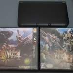3DSLL 日版 連2隻遊戲(MH4,MH4G)