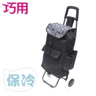 【巧用】可折疊保冷大單輪購物車(多款花色 隨機出貨)