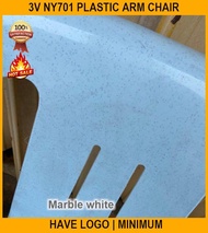 3v Ny701 Plastic Arm Chair have 3v Logo | Minimum Order 2 PIECE(s)