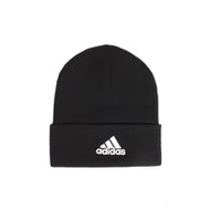 ADIDAS 帽 LOGO WOOLIE 毛帽 黑 - FS9022