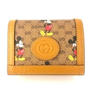 GUCCI Mini GG Supreme限量米奇印花帆布小短夾