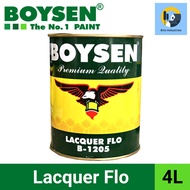 ✲Boysen Lacquer Flo 4 Liters (Gallon) B-1205 Brix Industries Manila