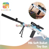 Discount promotion spot❀☂♛Children Soft Bullet Gun toy Kar 98 nerf blaster slingshots