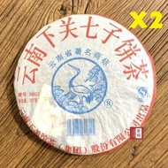 【茶韻】1+1超值組2006年下關茶廠8603青餅357g普洱茶葉禮盒(附茶樣10g.收藏盒.收藏袋.茶針x1)
