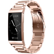 Compatible for Fitbit Charge 3 / Fitbit Charge 4 / Fitbit Charge 3 SE Bands, Stainless Steel Metal Replacement Strap