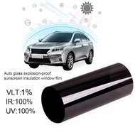 1Pcs 0.5m X 3m Window Tint Film Black Roll VLT 1% For Car Auto Commercial (Hot sale)