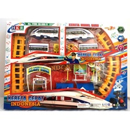 Big Indonesian Fast Train With track diorama set - HKR 66-589-2