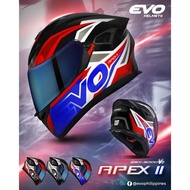 Motorcycle Helmets Accessories▽◎  EVO GSX 3000 Apex II Full Face Dual Visor Helmet