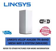 (BRAND NEW) Linksys Velop AX4200 Tri-Band Mesh WiFi 6 System (MX4200)
