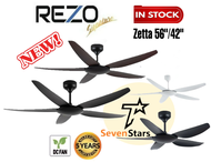 Rezo Zetta - 56inch / 42inch DC MOTOR CEILING FAN REMOTE CONTROL / Kipas Siling Rezo Zetta Ceiling Fan