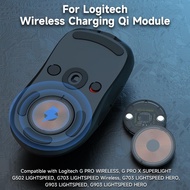 สำหรับ Logitech Mouse ไร้สายชาร์จ QI โมดูลฐานสำหรับ Logi G502 G703 G903 G Pro X GPW Wireless Charger เมาส์อุปกรณ์เสริม