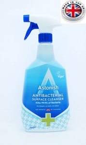 英國潔 - Astonish 抗菌表面清潔劑噴霧-750毫升 殺死99.9%的常見細菌(滴露消最佳替代品)