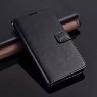 OPPO A54 Case Flip Walet Leater Case Flip Polos Sarung Dompet Kulit