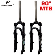 PASAK mountain bike suspension fork / soft and hard adjustable and lockable 20 inch folding bike / small wheel disc brake
