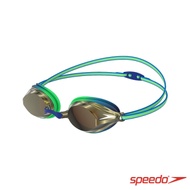 SPEEDO 兒童競技泳鏡 鏡面 Vengeance 綠光金