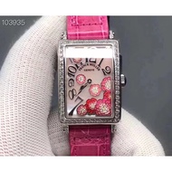 B14-Franck Muller LONG ISLAND Quartz Watch Size 26x45mm Swiss Movement Mother-of-pearl Dial