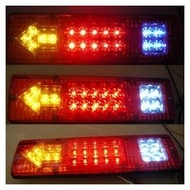 LED後燈組尾燈-含方向燈-煞車燈-倒車燈-12V- 堅達- 貨車3.5噸現貨供應48V附鐵座