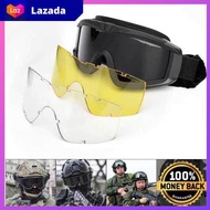 Military Airsoft Tactical Goggles Shooting Glasses Motorcycle Windproof Wargame Goggles (J1460-6)