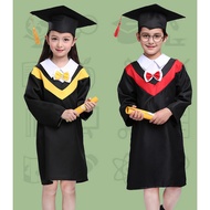 ♁2020 NEW ARRIVAL Wholesale Unisex Matte Academic Dress Baccalaureate Graduation Gown Cap Tassel Set for High School Kid