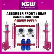 KSW PERODUA KANCIL ABSORBER FRONT / REAR HEAVY DUTY WITH MOUNTING AND BOOT COVER SUSPENSION