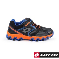 【LOTTO】運動鞋 兒童鞋 冒險王 防潑水越野跑鞋(黑/橘-LT8AKR7030)