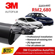 3M Tint Crystalline Autofilm for Sedan Car (Voucher Only)