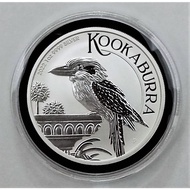 2022 Australian Kookaburra 1 oz .9999 Silver Bullion Coin in Premium Acrylic Capsule